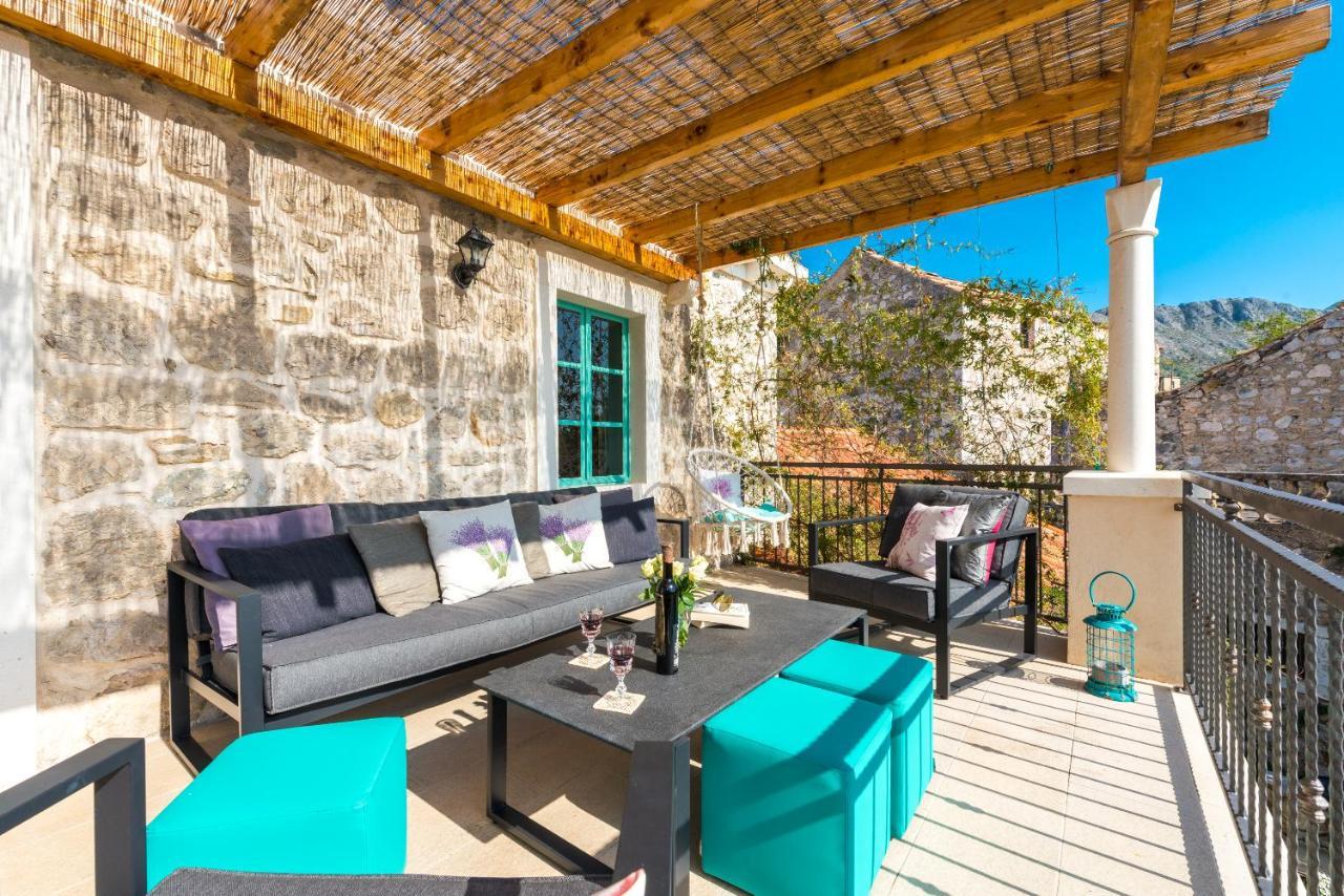 Rustic Stone Villa Begovi Dvori- 15 Minutes To Dubrovnik Exteriör bild