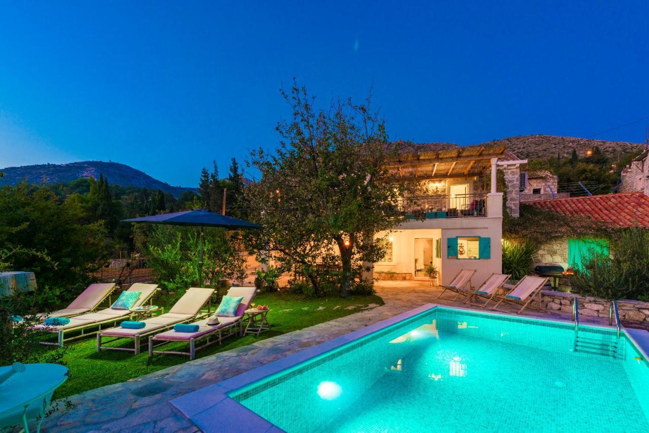 Rustic Stone Villa Begovi Dvori- 15 Minutes To Dubrovnik Exteriör bild
