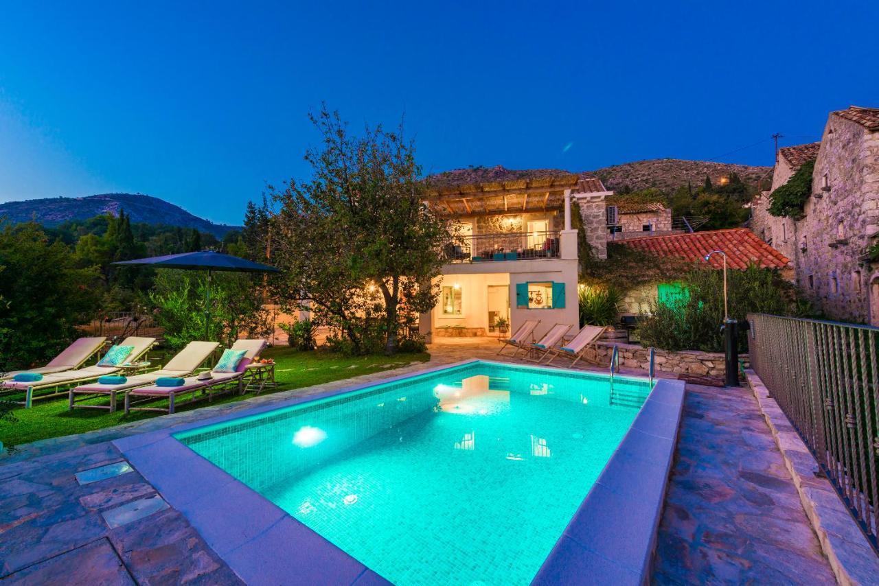 Rustic Stone Villa Begovi Dvori- 15 Minutes To Dubrovnik Exteriör bild
